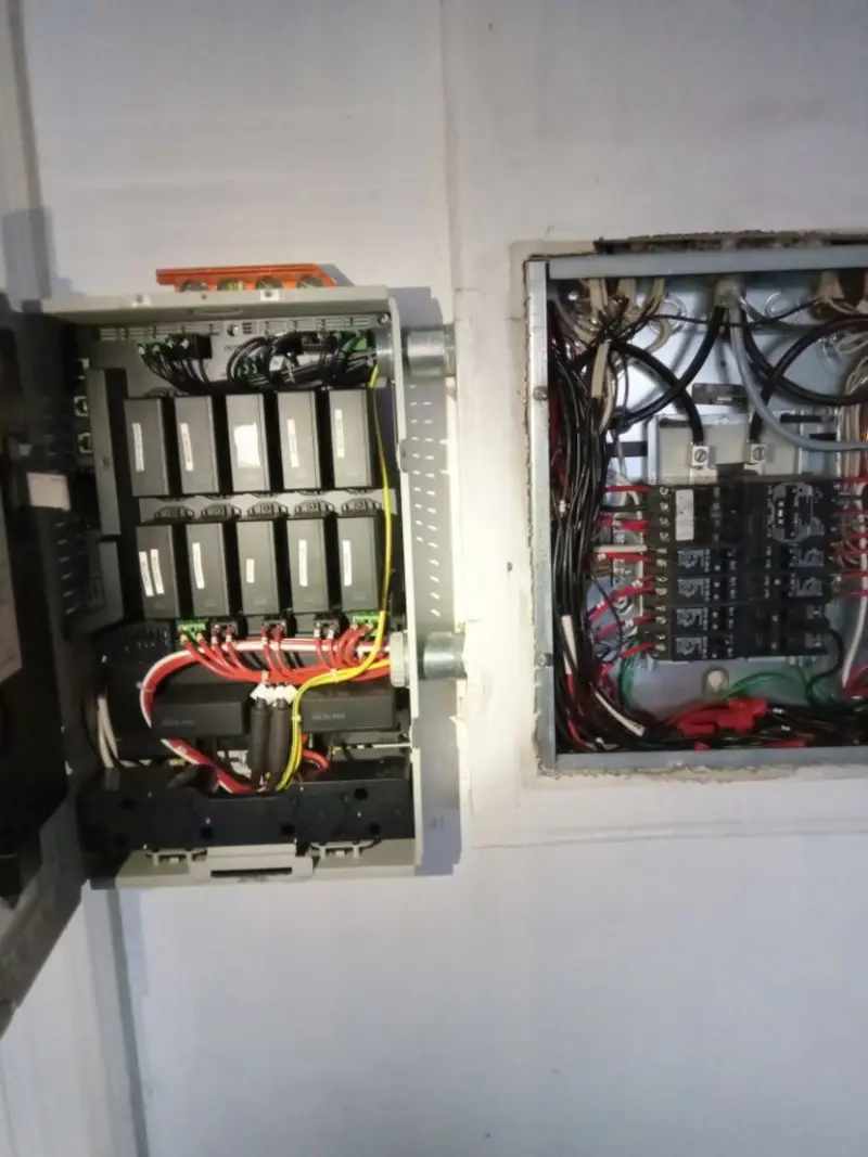 Electrical panel upgrade completed for Security Camera Wiring in Stevenson Ranch